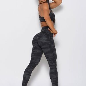 Bombshell Sportswear Black Camo Leggings